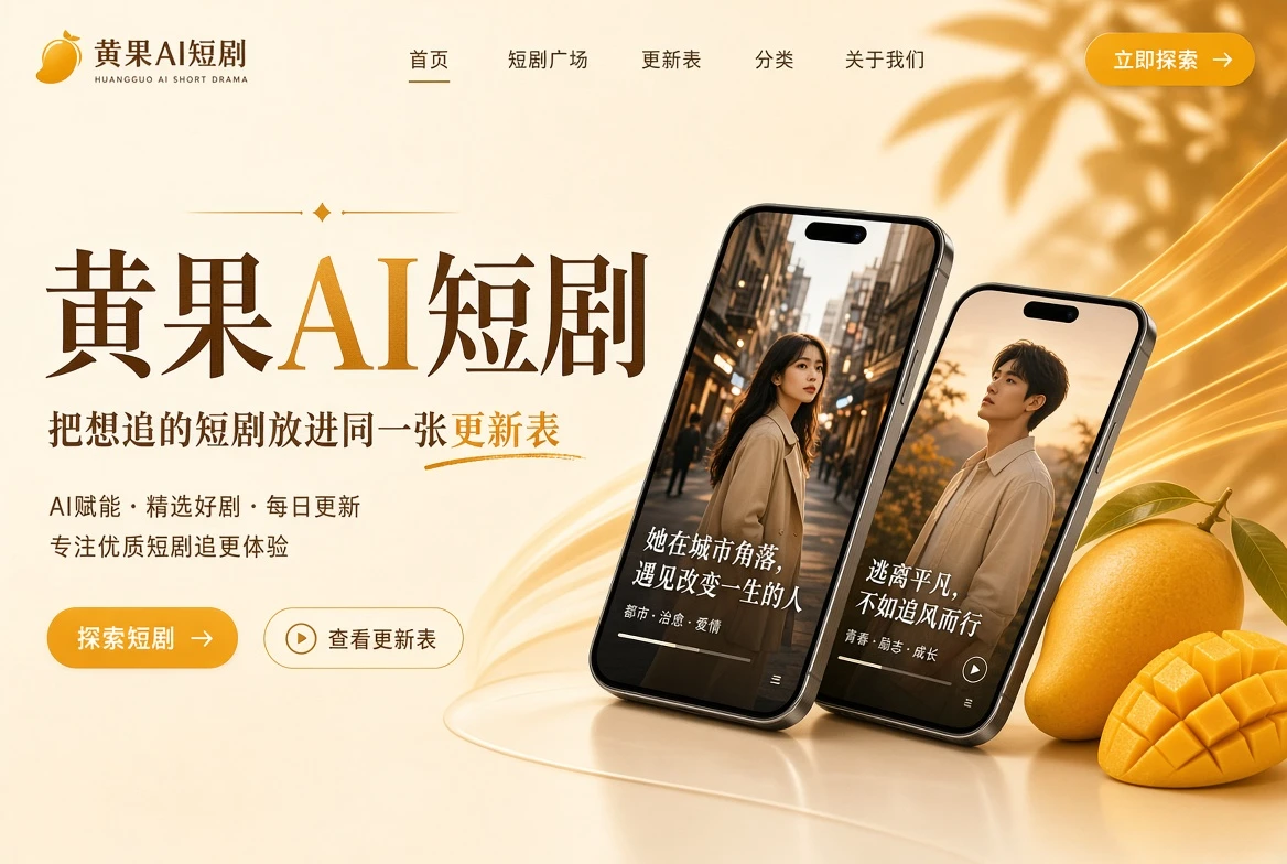 黄果短视频品牌横幅